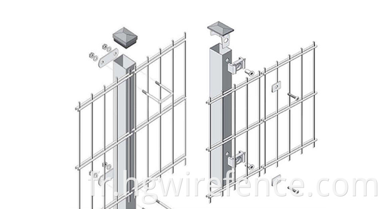 Contemporary Traditional Double Wire Fence